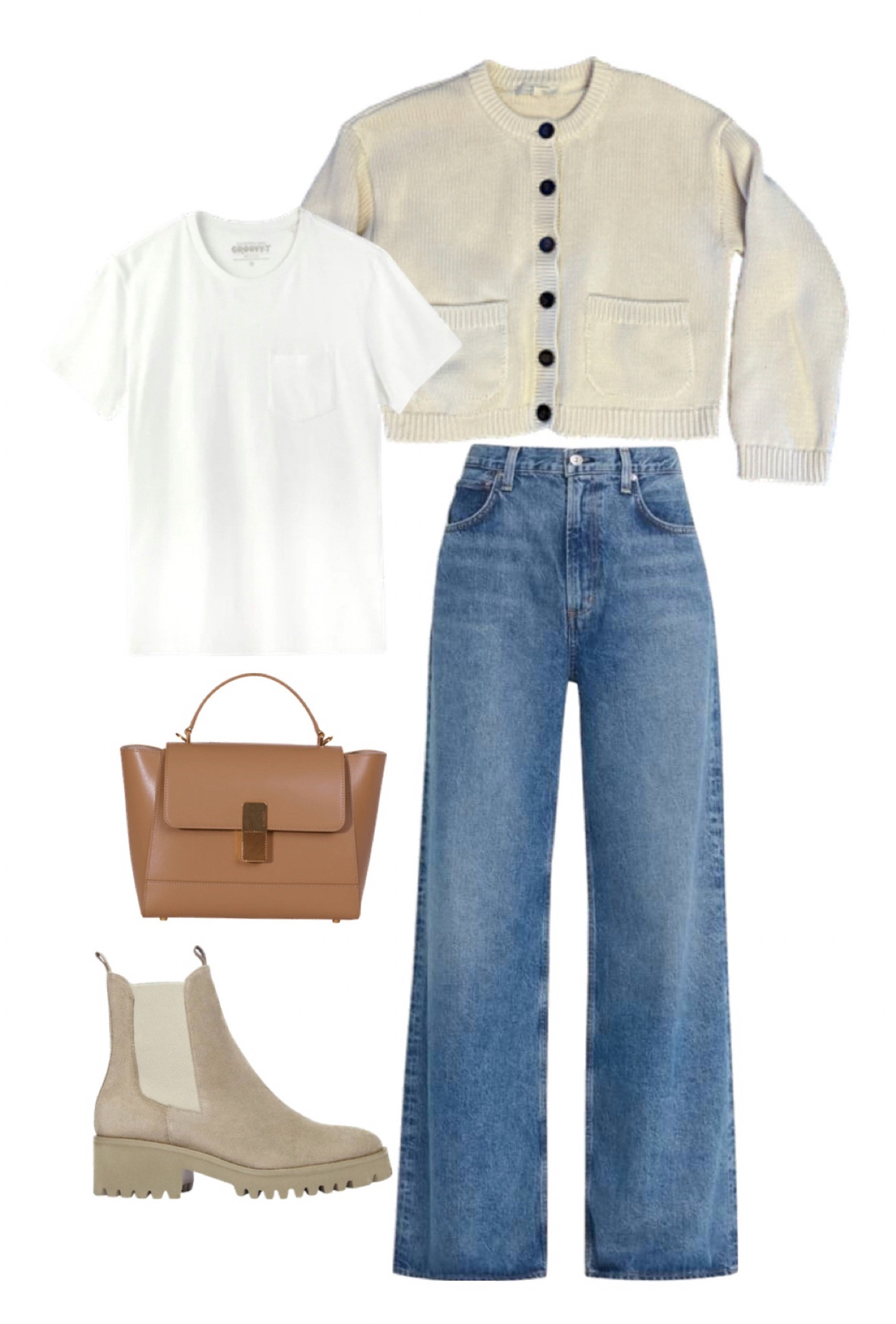 OOTD: 1/3/25

Cardigan is Titouan from Sézane. Tee is From Outerknown. Boots are tts - code: MICHELLE15 for 15% off your first order. Jeans are tts  

#LTKShoeCrush #LTKStyleTip #LTKItBag