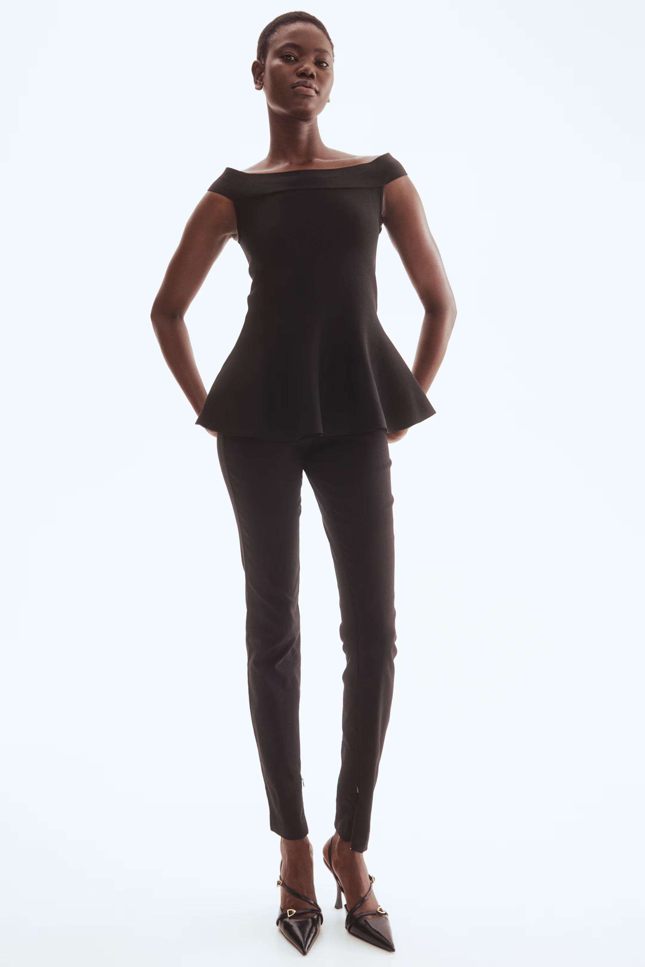 Off-the-Shoulder Peplum Top | H&M (US + CA)