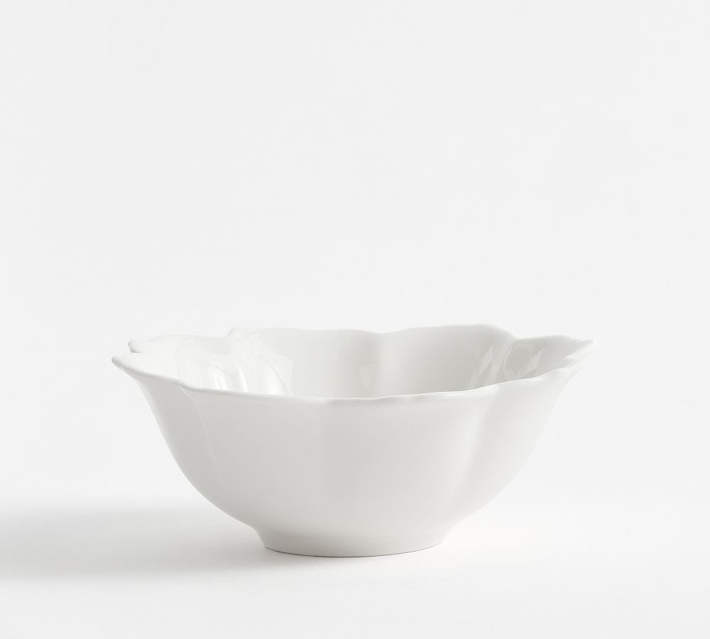 Figural Blossom Stoneware Serving Bowl | Pottery Barn (US)