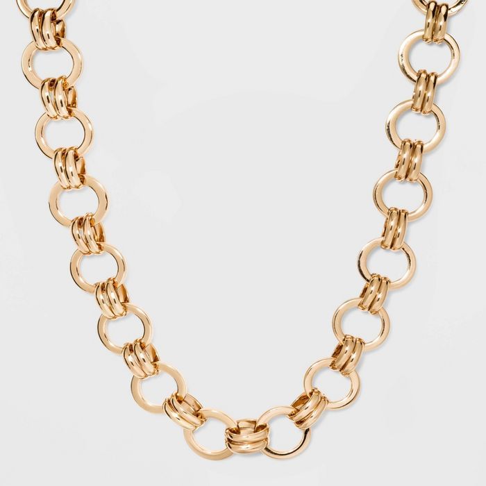 Metal Chain Link Necklace - A New Day™ | Target