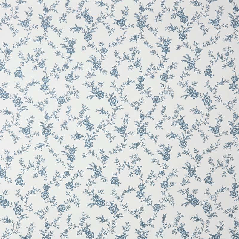 Tapestry Vine Removable Wallpaper - Blue/Ivory, Size 26 x 12Roll | The Company Store | The Company Store