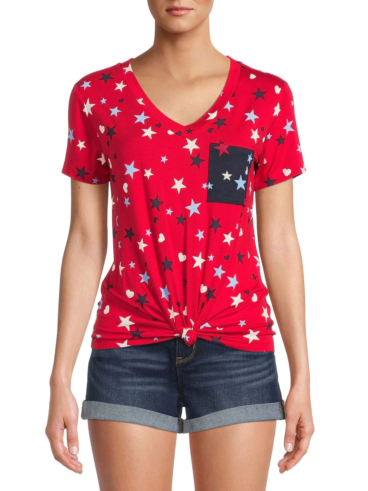 No Boundaries Juniors’ Conversational T-Shirt - Walmart.com | Walmart (US)