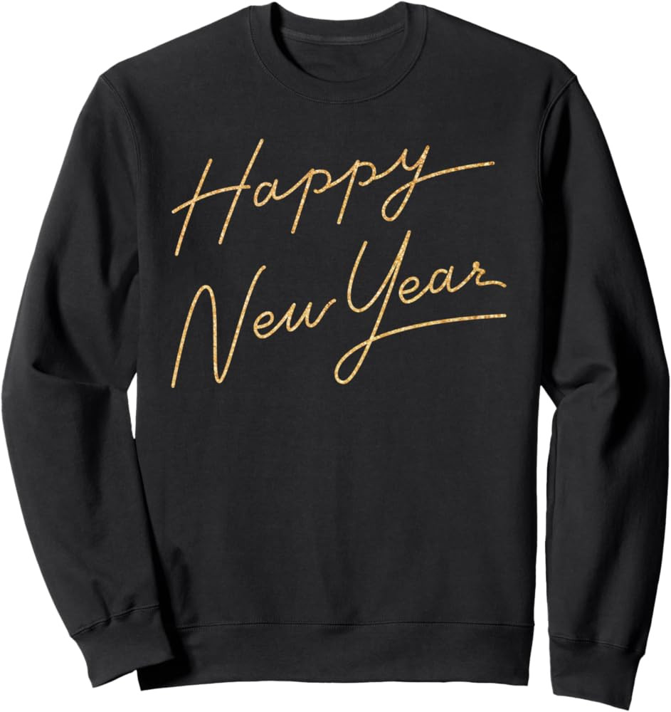 Fashionable New Years Eve Party Gear | Happy New Year Sweatshirt | Amazon (US)