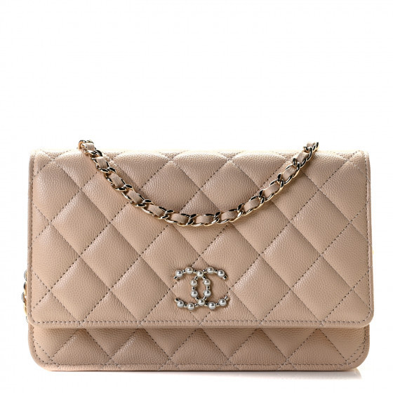 CHANEL

Caviar Quilted Coco Candy Wallet On Chain WOC Beige | Fashionphile