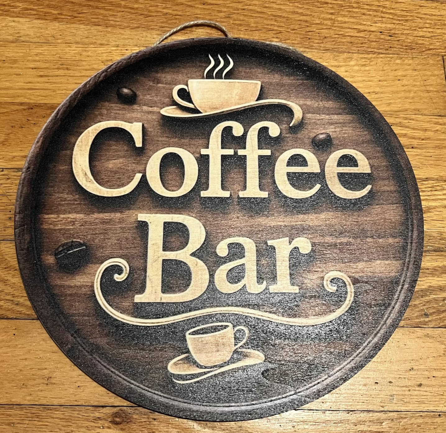 Wooden Coffee Bar Sign Decor - Vintage Wall Decor & Coffees Station Accessories for Kitchen, Home... | Amazon (US)