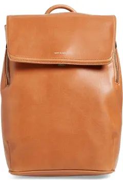'Fabi' Faux Leather Laptop Backpack | Nordstrom