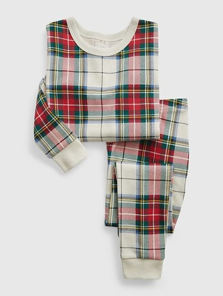 babyGap 100% Organic Cotton Plaid PJ Set | Gap (US)