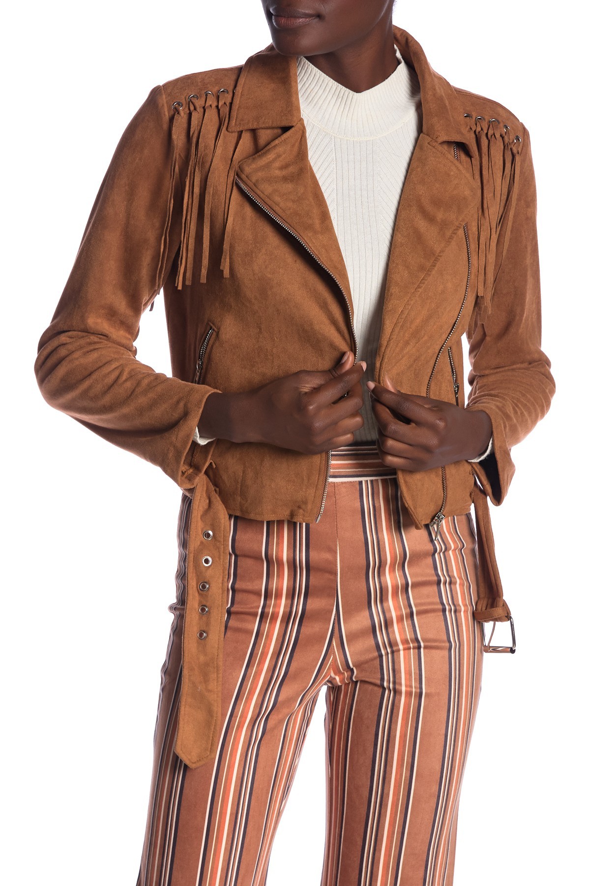 Faux Suede Fringe Jacket | Nordstrom Rack