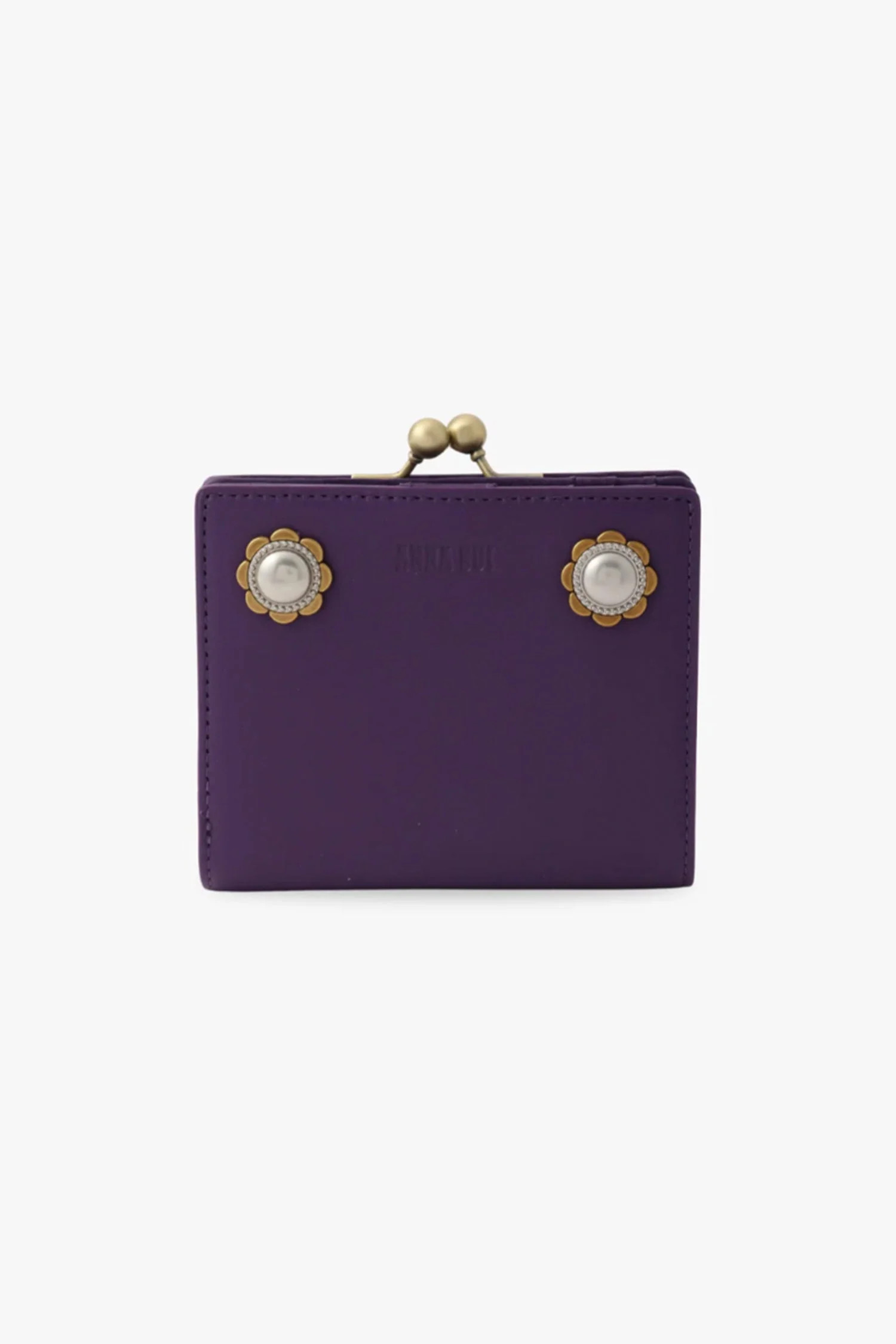 Purple Retro Button Small Wallet | Anna Sui