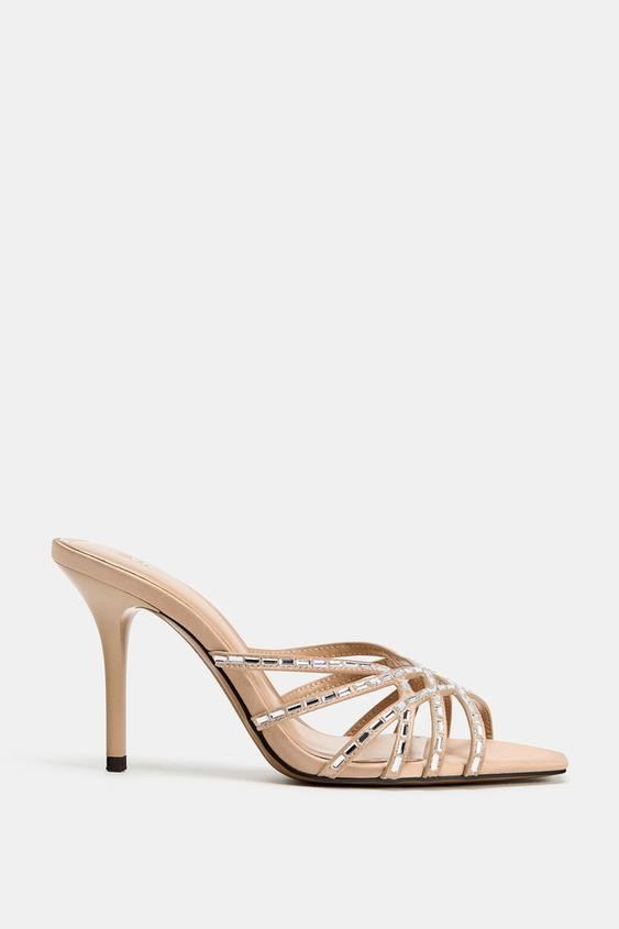 SPARKLY STRAP SANDALS | Zara US