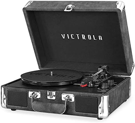 Vinyl Record Player 3-Speed Bluetooth Suitcase Portable Belt-Driven Record Player with Built-in S... | Amazon (US)