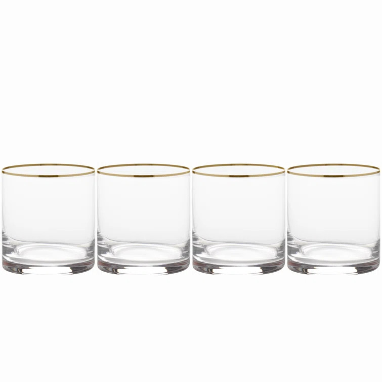 Julie Gold 15 oz. Double Old Fashion Glasses (Set of 4) | Wayfair North America