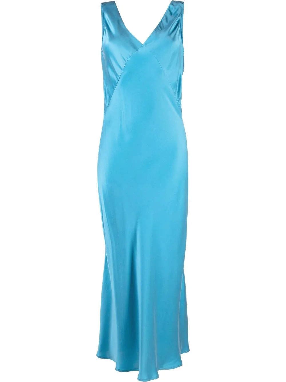 Asceno Bordeaux Silk Slip Dress - Farfetch | Farfetch Global