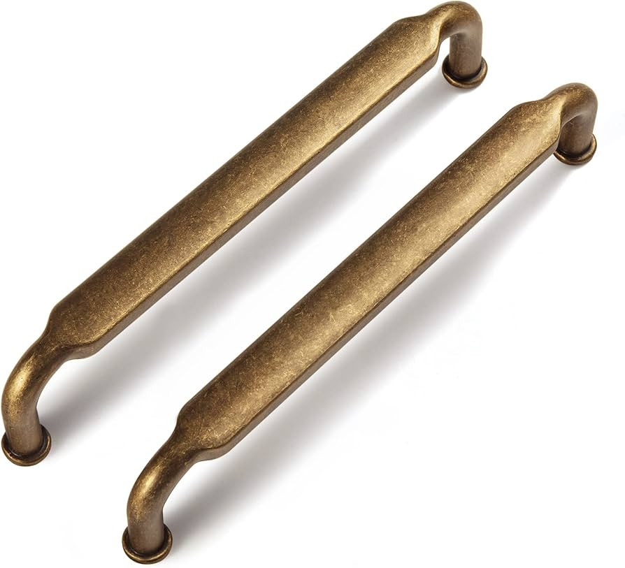Goo-Ki 2 Pack 5 Inch （128mm） Hole Center Cabinet Pulls Antique Brass Zinc Alloy Kitchen Drawe... | Amazon (US)