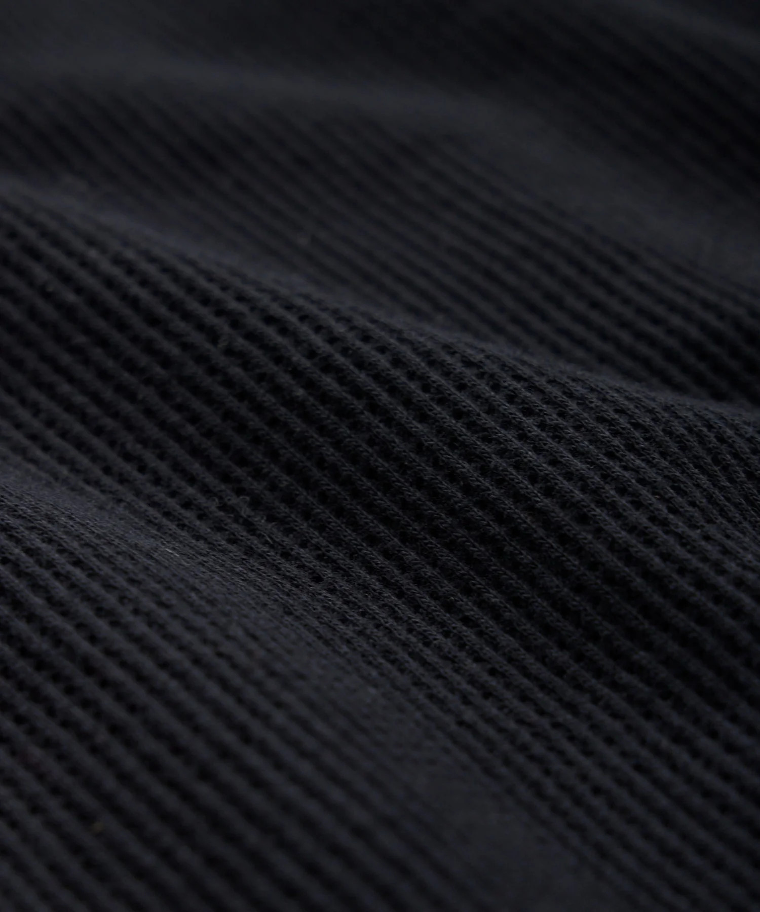 Long-Sleeve Mesh Polo in  Black | Todd Snyder