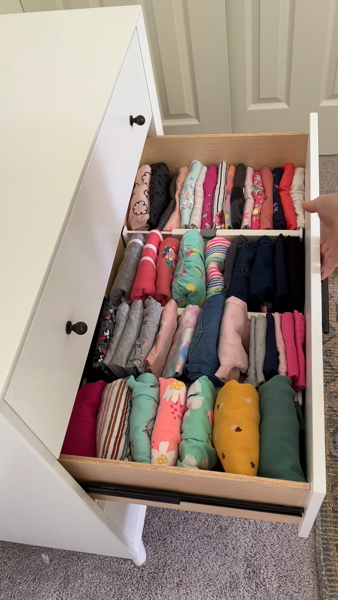 Organizing kids clothes! File folding and adjustable drawer dividers are the key to keeping kids clothing organized and visible. Plus you can fit a whole lot more in a drawer!

#LTKfamily #LTKkids #LTKhome