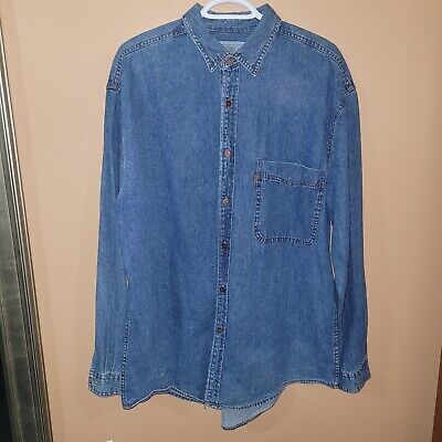 Vintage Levi&#039;s Orange Tab Denim Jean Work Chore Shirt Size Men&#039;s Large  | eBay | eBay CA