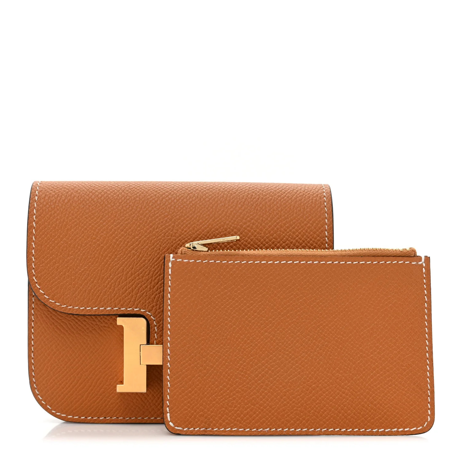 Epsom Constance Slim Wallet Gold | FASHIONPHILE (US)