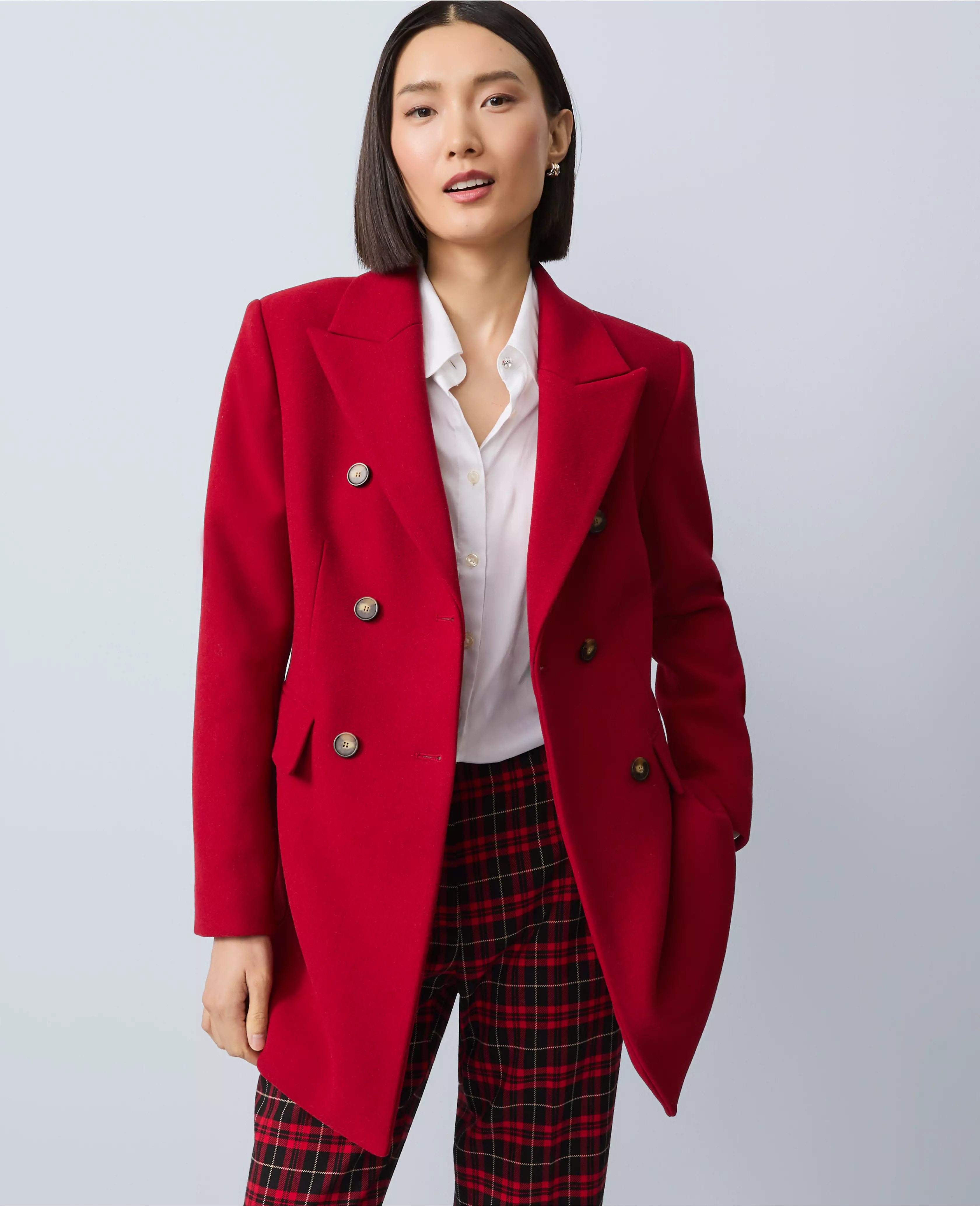 Fitted Double Breasted Coat | Ann Taylor
