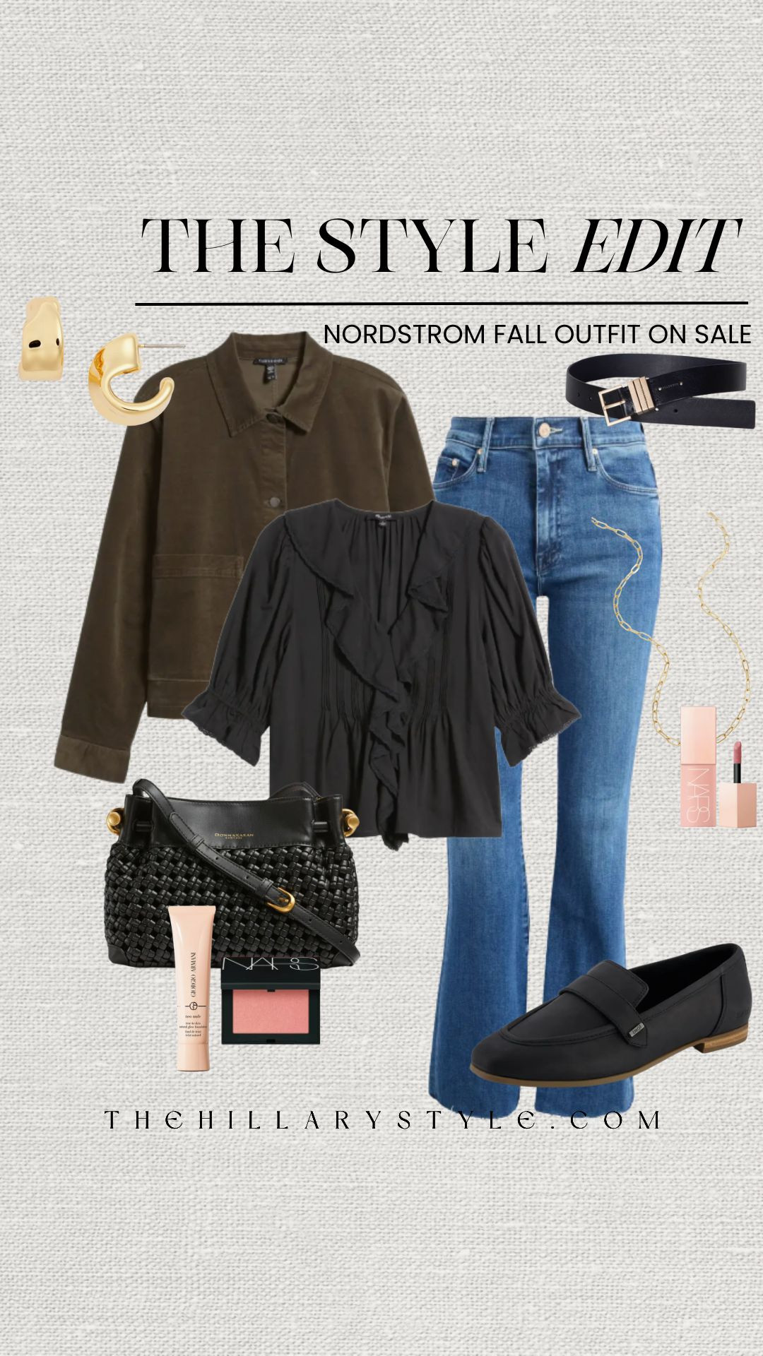 The Style Edit: Nordstrom Fall Outfit on Sale

Elevate your autumn wardrobe with these must-have pieces from Nordstrom, all on sale! This fall style edit features a versatile jacket, a chic ruffled blouse, classic flare jeans, and essential accessories like a woven bag and stylish loafers. Perfect for creating effortlessly put-together looks for any occasion this season. Grab these deals from top brands like Madewell, Mother Denim, Toms, Nars, Jenny Bird, Eileen Fisher, Donna Karan, Giorgio Armani and more before they're gone!

#TheHillaryStyle #NordstromSale #FallOutfits #StyleEdit #AutumnFashion #NordstromFinds #FashionDeals #MustHave #ChicStyle #OutfitInspo #LTKFall #SaleAlert 

 

#LTKFallSale #LTKSeasonal #LTKSaleAlert