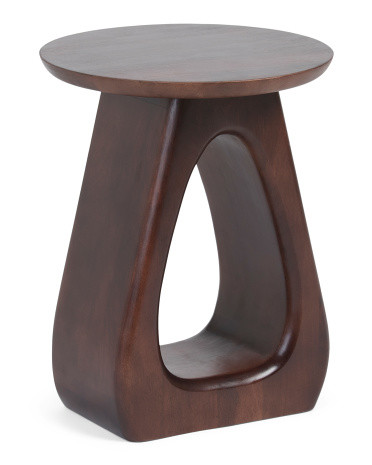 20in Cut Out Wood Accent Table | TJ Maxx