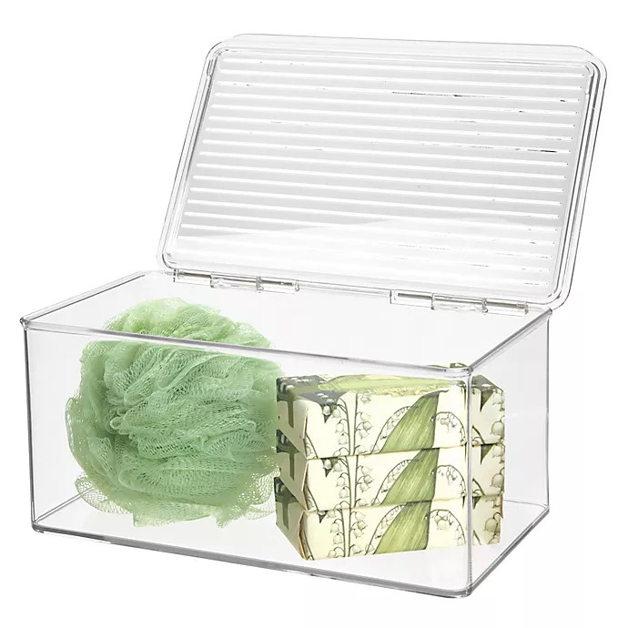 iDesign™ Stackable Clear Storage Bin | Bed Bath & Beyond Canada