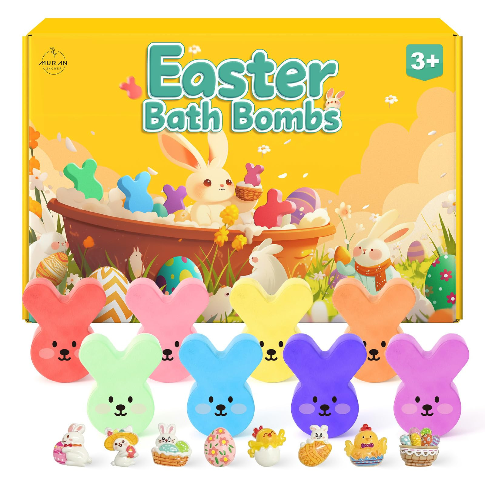 Easter Egg Bath Bombs for Kids with Surprise Inside, 8 Pack Teen Easter Basket Stuffers, Girls & ... | Amazon (US)