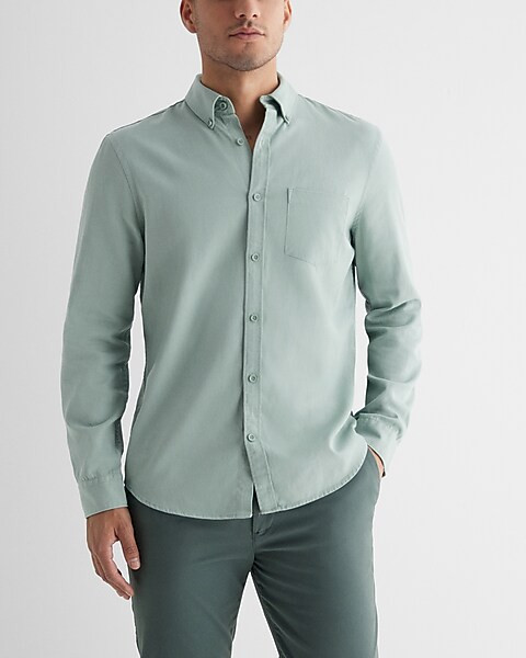 Solid Casual Shirt | Express
