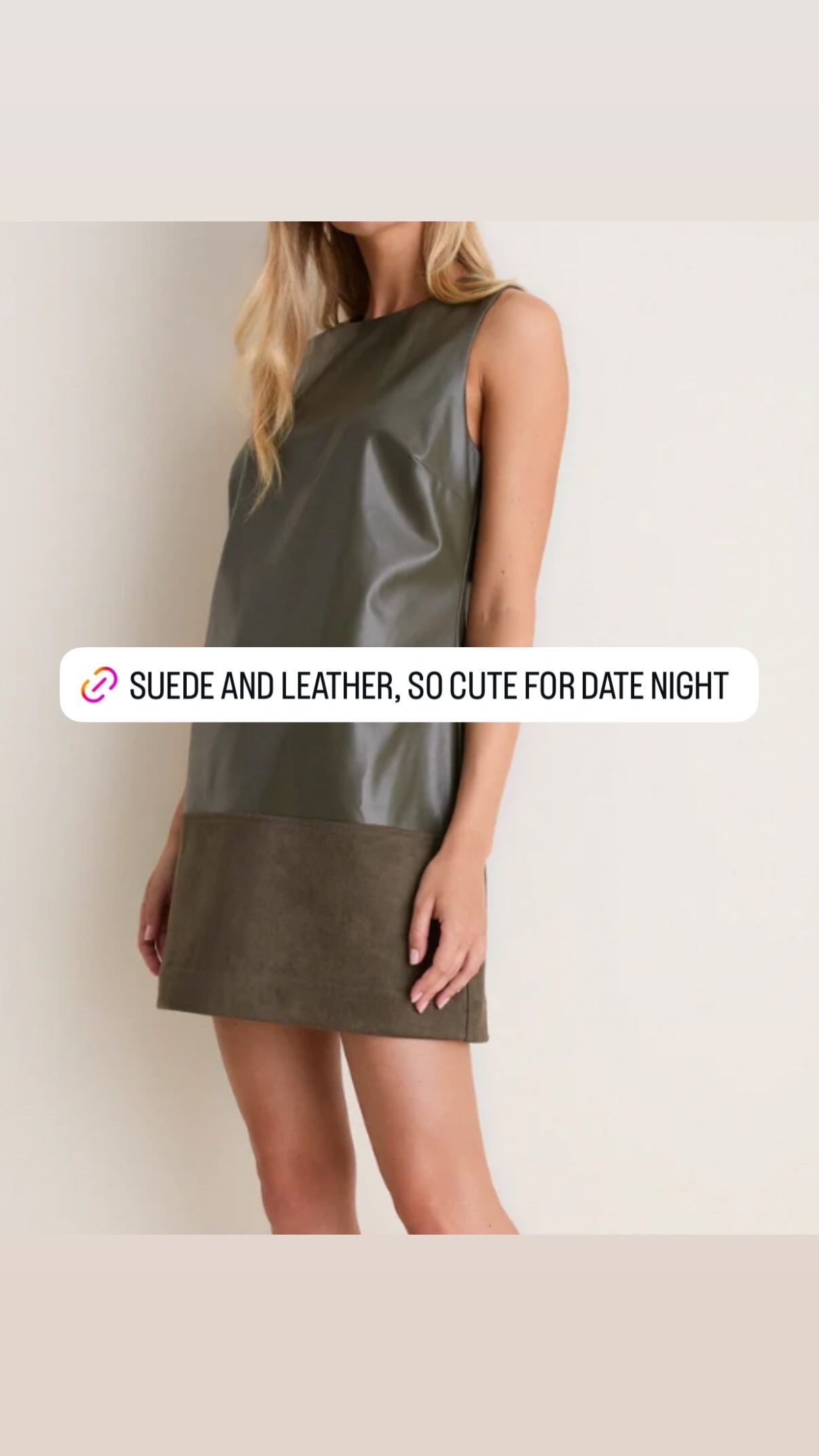 This suede and leather dress is so cute for date night, workwear, and beyond. Sharing a roundup of summer staples that I'm loving under $150. From dresses, transitional jackets, ballet flats, blouses, and more! 

 #LTKootd #LTKSaleAlert #LTKWorkwear