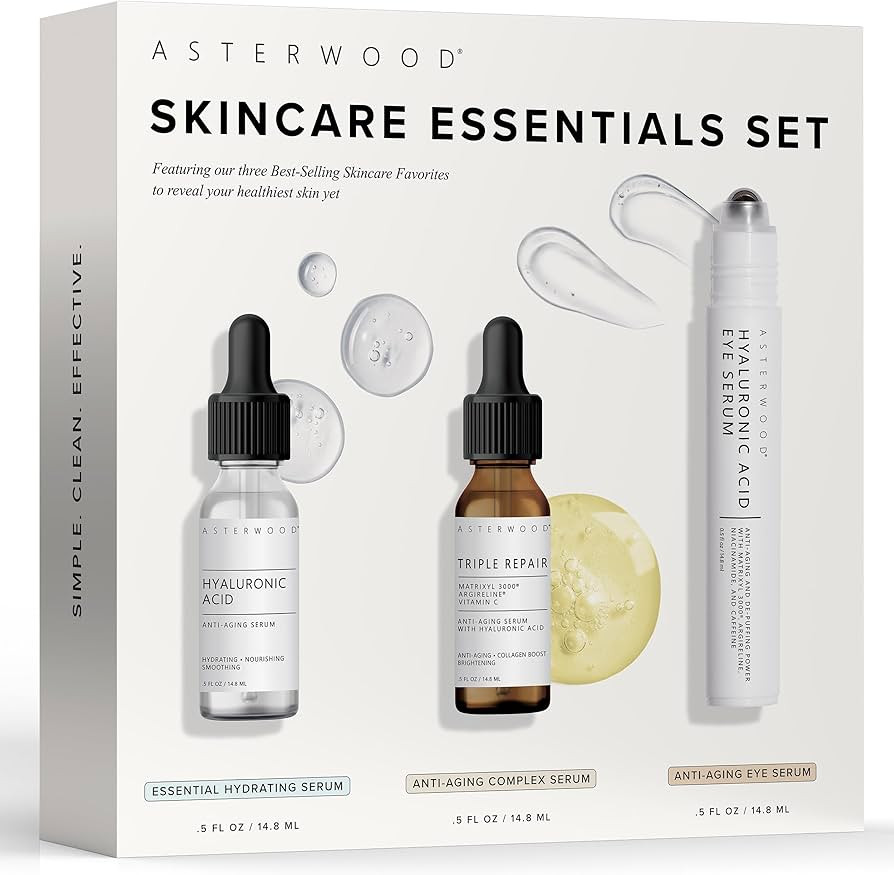 Asterwood Skin Care Set for Women - Stocking Stuffer, Gifts for Women, Christmas & Holiday Gift -... | Amazon (US)