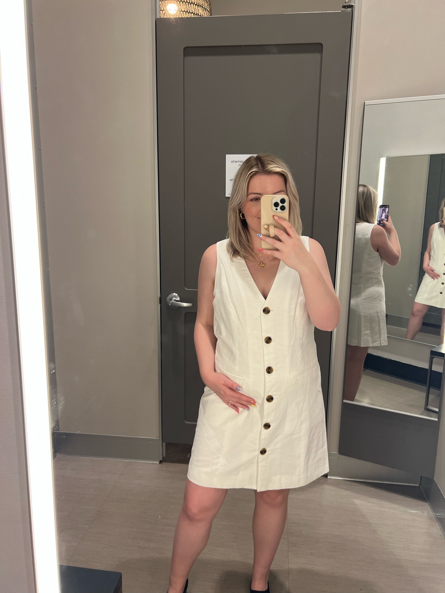 L // mini vest dress white



maternity friendly dress, bump friendly dress, white button up dress, vest dress, tuesdays at target, target summer

#LTKBump #LTKSeasonal #LTKMidsize