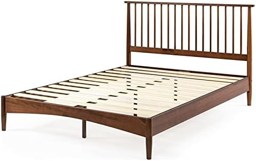 ZINUS Linda Mid Century Wood Platform Bed Frame / Solid Wood Foundation / Wood Slat Support / No Box | Amazon (US)