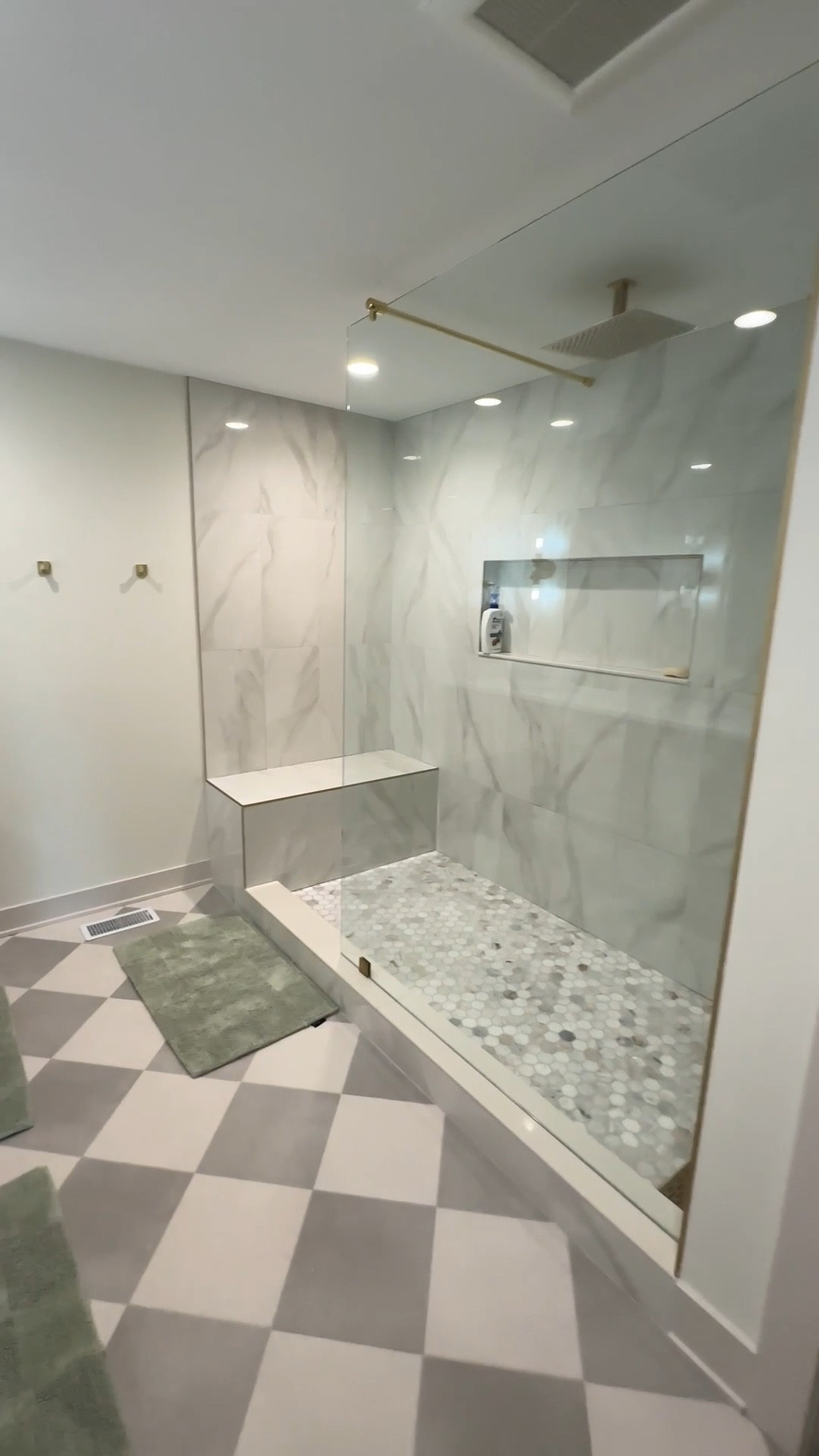 When dreams turn to visions turn to plans turn to reality 🤍🩶

Still loving the master bathroom remodel from 70s corner closet bathroom to this upgraded and elevated oasis 🛁 

#LTKHome