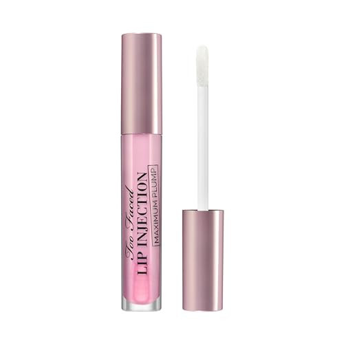 Too Faced Lip Injection Maximum Plump Extra Strength Lip Plumper Gloss | Hydrating, Volumizing, + Plumping, 0.14 Fl Oz, Magic Crystal (Sheer Ballet Pink) | Amazon (US)