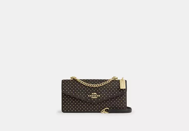 Klare Envelope Crossbody Bag In Signature Canvas With Rivets | Coach Outlet CA