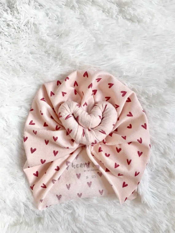 Heartknots Heart Shape Topknot Head Wrap Turban Hat for | Etsy | Etsy (US)