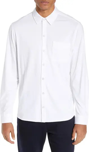 PAIGE Stockton Slim Fit Long Sleeve Jersey Sport Shirt | Nordstrom | Nordstrom