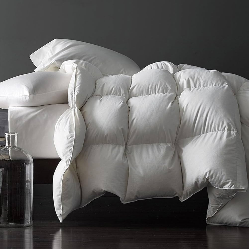Royoliving Premium Feathers Down Duvet Insert Comforter Queen Size All Season Medium Warmth White... | Amazon (US)