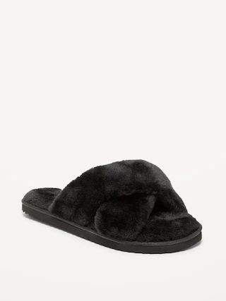 Cozy Faux Fur Slide Slippers for Women | Old Navy (US)