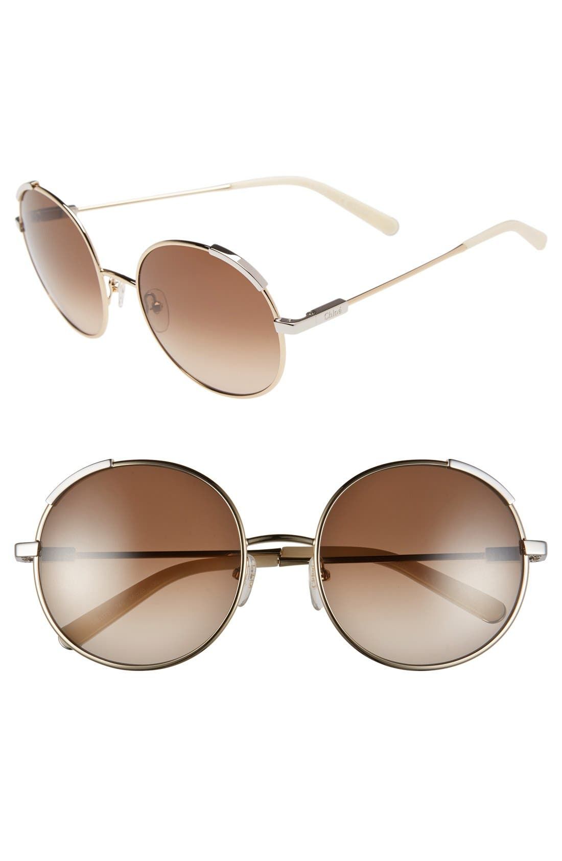 'Nerine' 56mm Round Sunglasses | Nordstrom