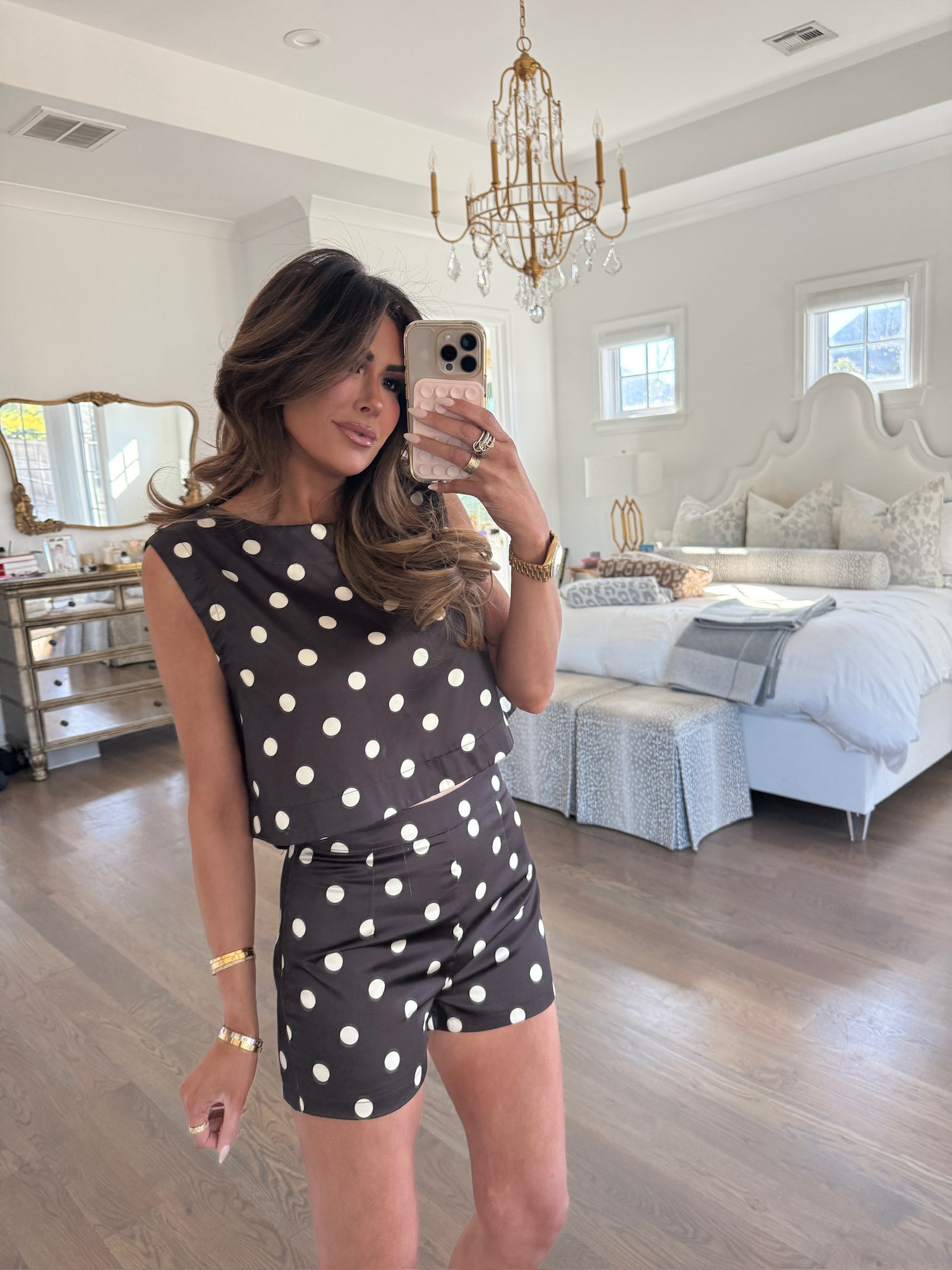 Wearing a size small! I have put on ab 5 lbs through hips so the small is not longer fitting haha. I needed a medium.  Top is perfect. My code EMILY30 is for 72 hours from NOW! Works on entire website! ✨🌷🌺🌸
@vici #vicipartner

Matching set, silk set, affordable fashion, spring fashion, vici finds, Emily Ann Gemma 

#LTKxVICI 

#LTKStyleTip #LTKMostLoved