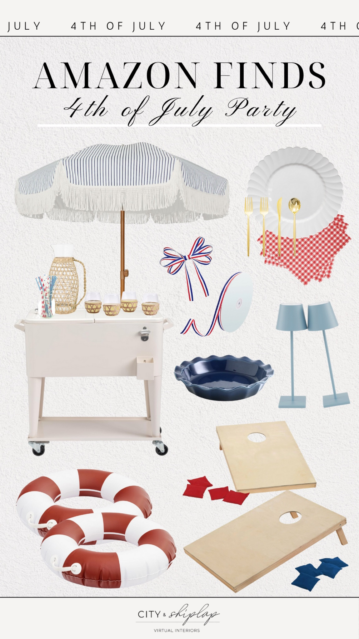 4th of July party finds from Amazon 🇺🇸🤍

#LTKSeasonal #LTKHome #LTKParties