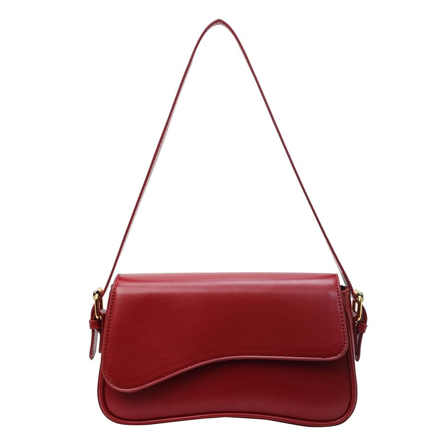 Small Shoulder Bag for Women Clutch Hobo Purse with Zipper Crossbody Purse Retro Vegan Leather To... | Amazon (US)
