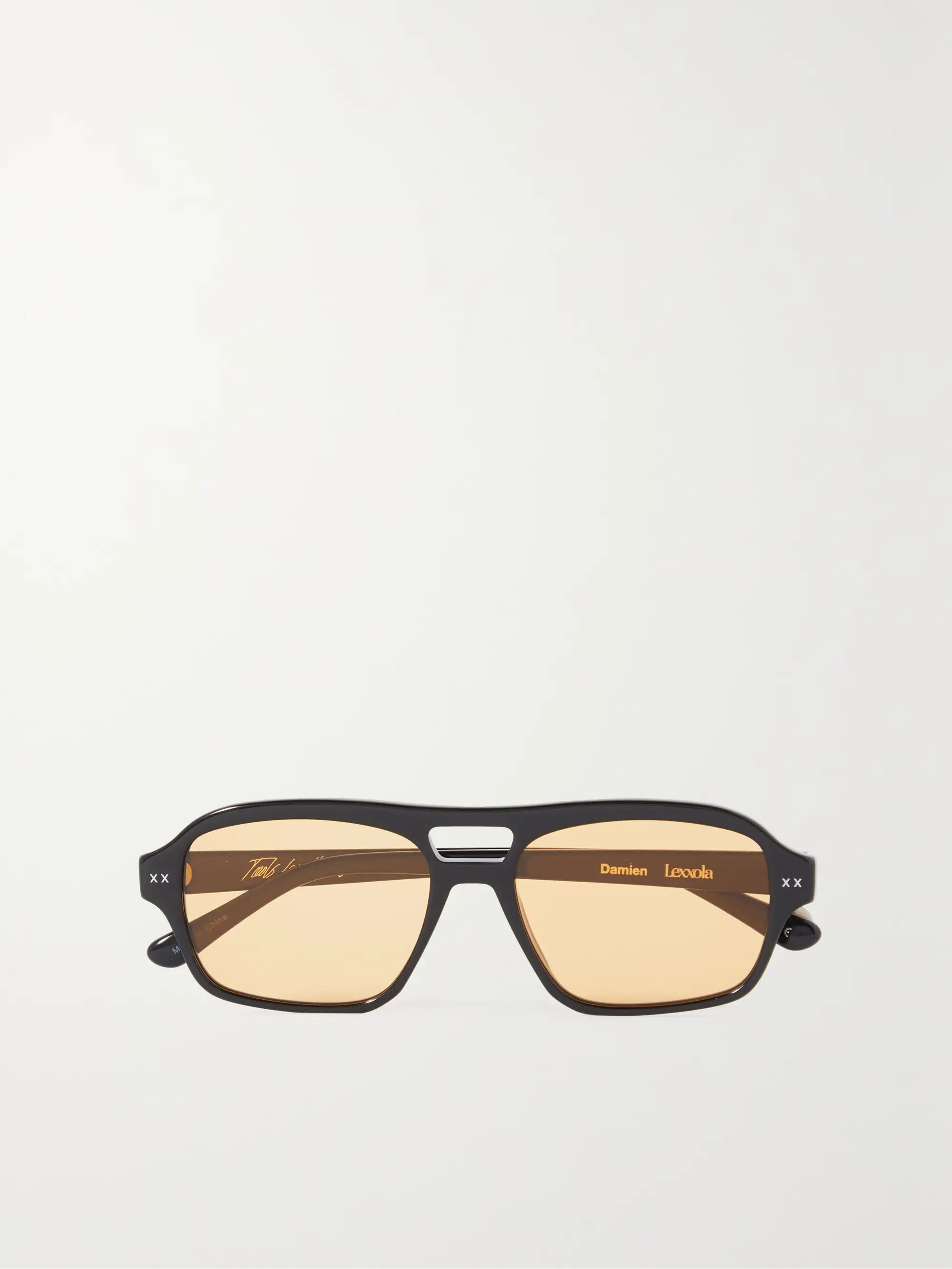 Damien aviator-style acetate sunglasses | NET-A-PORTER (US)