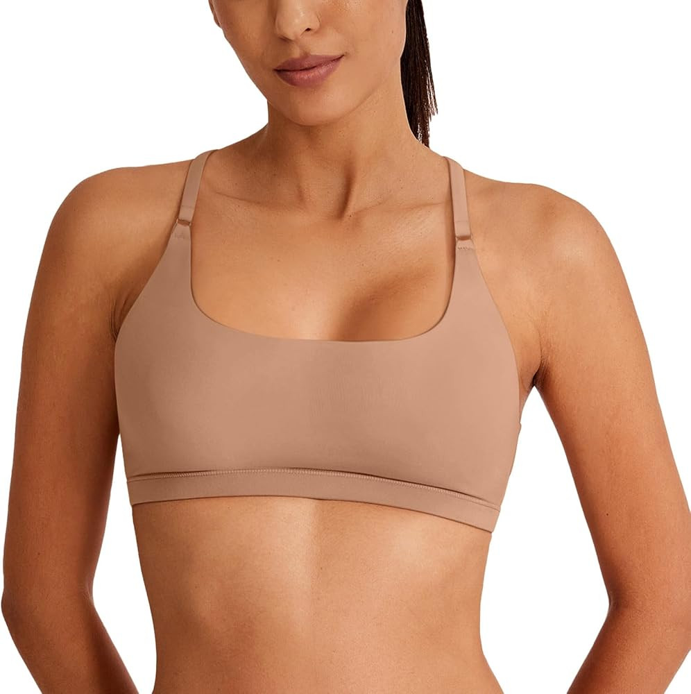 REORIA Women's Racerback Wireless Padded Comfortable Sleep Bralettes Bras for Women | Amazon (US)