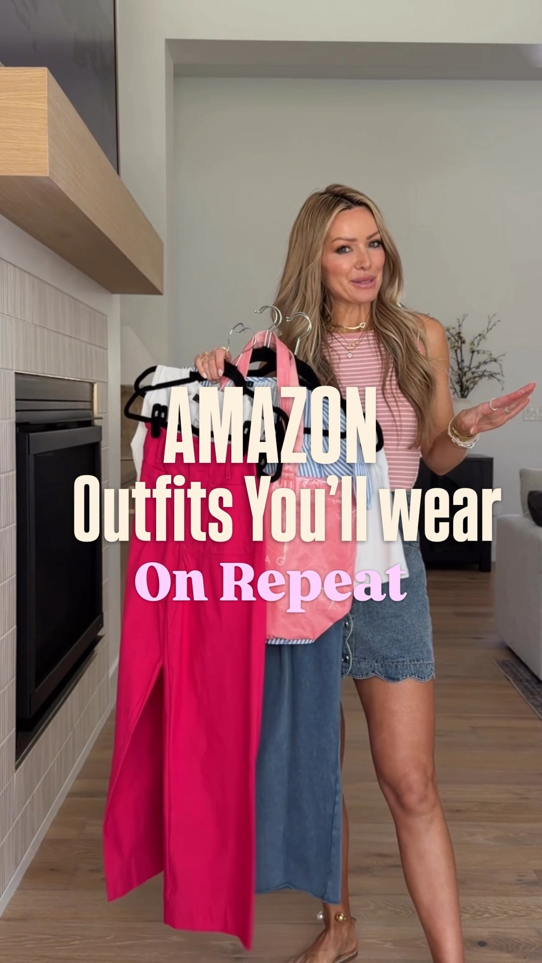 Amazon outfits that look elevated but are actually affordable 🤍 comment AMAZON and I’ll send you the details 
These are the kind of easy everyday outfits I keep reaching for—neutral, effortless, and so easy to style for spring and summer

Striped tank with denim mini, matching striped set, white top with statement pink pants, graphic tee with wide leg denim… and more!

Perfect Amazon outfit ideas if you love neutral chic style, elevated basics, and affordable everyday outfits you can wear on repeat

#AmazonFashion #AmazonOutfits #AffordableStyle #EverydayOutfits #NeutralChic
