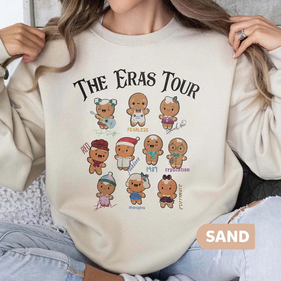 The Eras Tour Gingerbread Sweatshirt Retro Gingerbread - Etsy | Etsy (US)