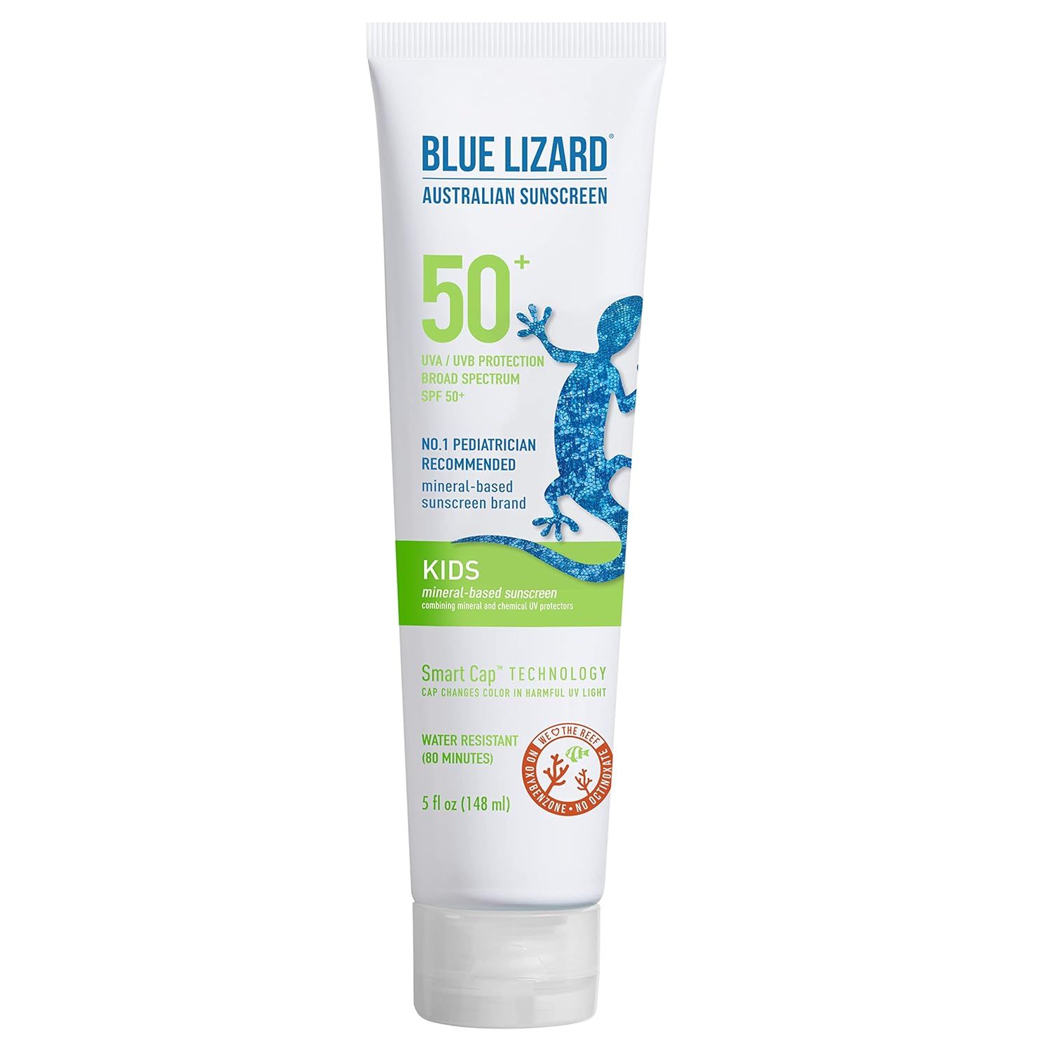 BLUE LIZARD Kids Sunscreen Lotion SPF 50+ 5oz Tube, cream | Amazon (US)