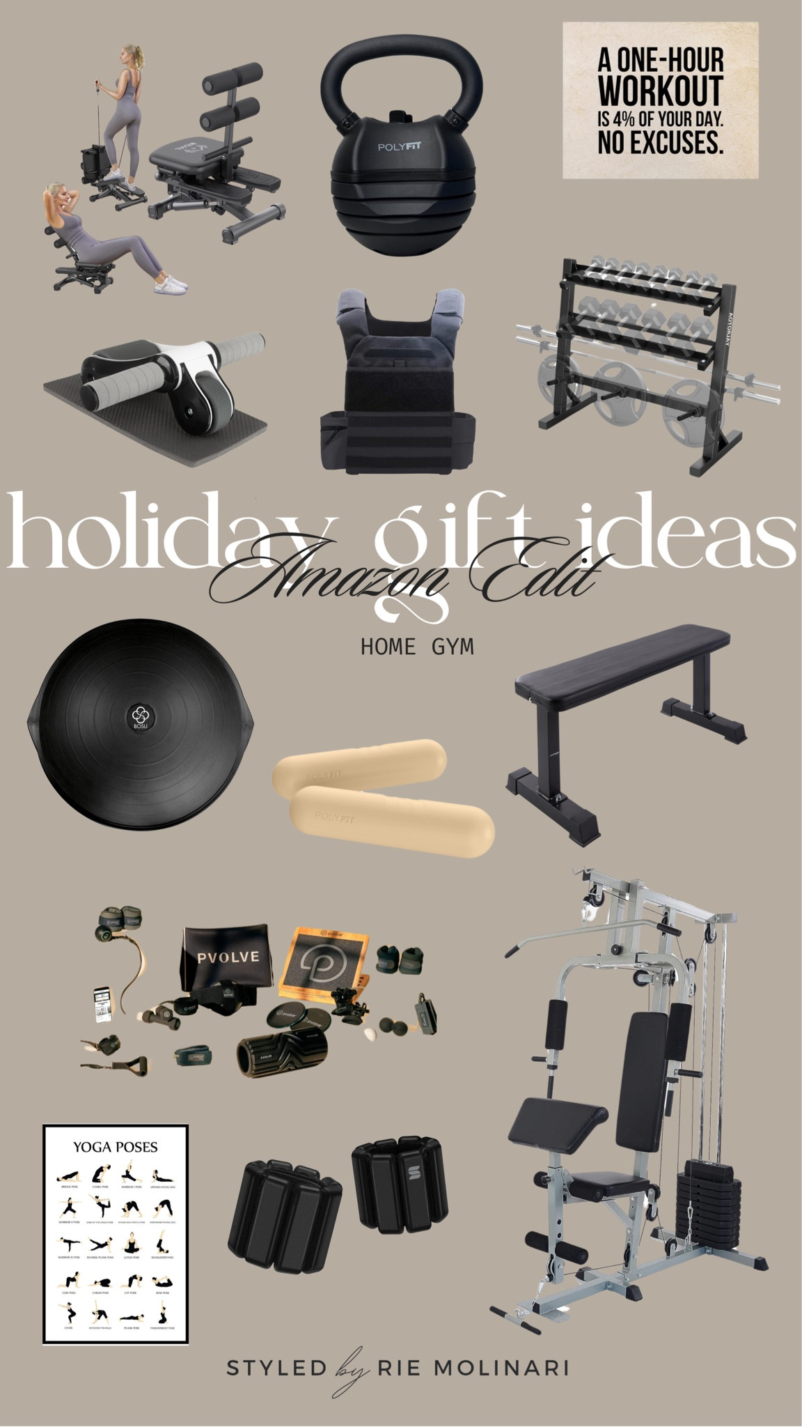 Holiday gift ideas for the home gym and fitness enthusiasts! #founditonamazon #holiday2023 #holidayfinds2023

#LTKHoliday #LTKhome #LTKGiftGuide