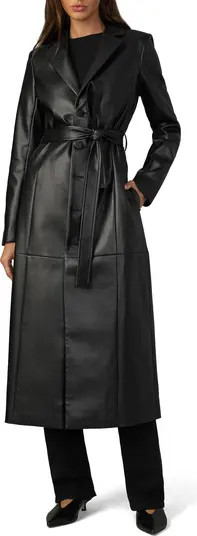 Joe's Jeans Faux Leather Trench Coat | Nordstrom | Nordstrom